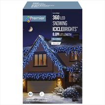 Premier LED Snowing Iciclebrights Blue White Mix 360