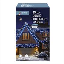Premier LED Snowing Iciclebrights Blue White Mix 240