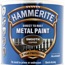Hammerite Direct to Rust Smooth Copper 250ml