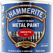 Hammerite Direct to Rust Smooth Red 250ml