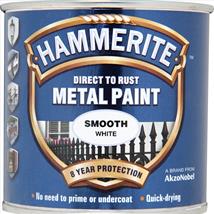 Hammerite Direct to Rust Smooth White 250ml