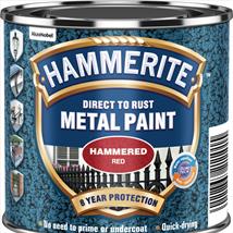 Hammerite Direct to Rust Hammered Finish Red 250ml
