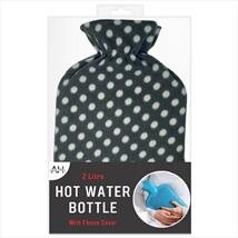 Hot Water Bottle With Fleece Cover 2 ltr