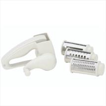 KitchenCraft Plastic Rotary Grater Mill With Three Blades