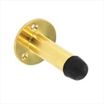 Securit Projection Door Stop Brass 63mm