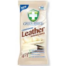 Green Shield Conditioning Leather Surface Wipes 4 in 1 Pk 50